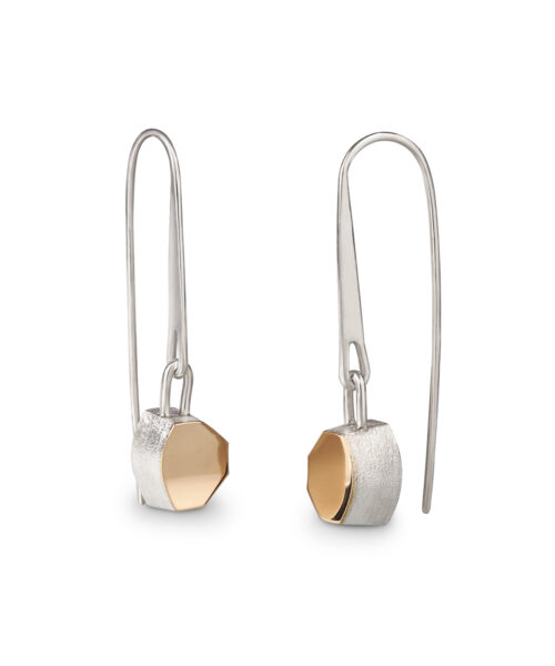 Aidumn - silver and gold earrings