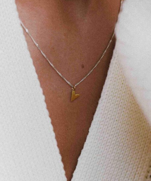 Love necklace, gold plated